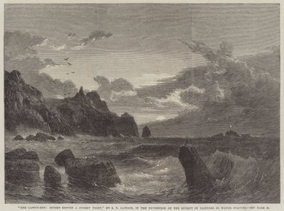 La Pointe du Raz, coucher de soleil avant une nuit orageuse - Samuel Phillips Jackson